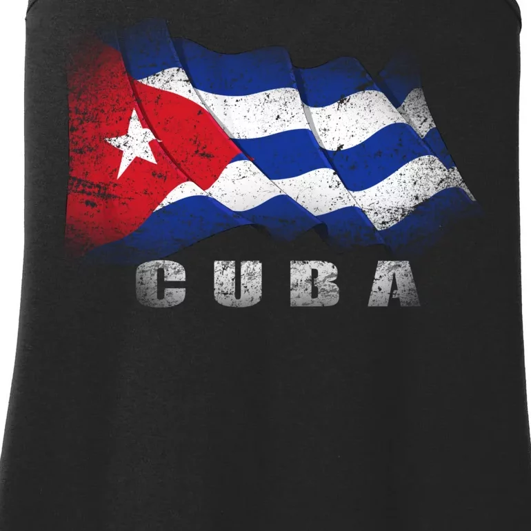 Cuban Flag Cuba Ladies Essential Tank