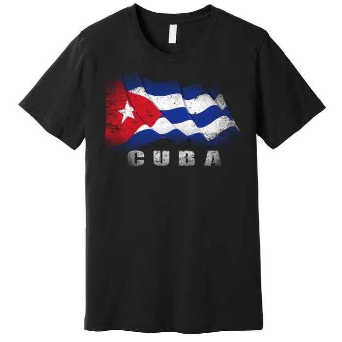 Cuban Flag Cuba Premium T-Shirt