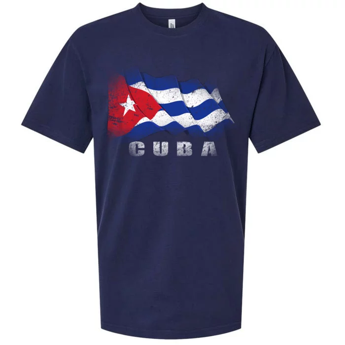 Cuban Flag Cuba Sueded Cloud Jersey T-Shirt