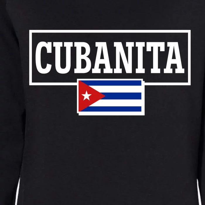 Cubanita Support Cuba Womens California Wash Sweatshirt