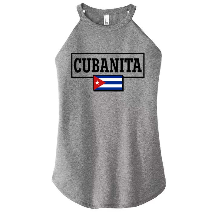 Cubanita Support Cuba Women’s Perfect Tri Rocker Tank