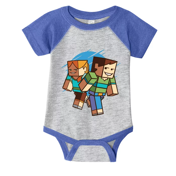 Cubic People Cartoon Infant Baby Jersey Bodysuit