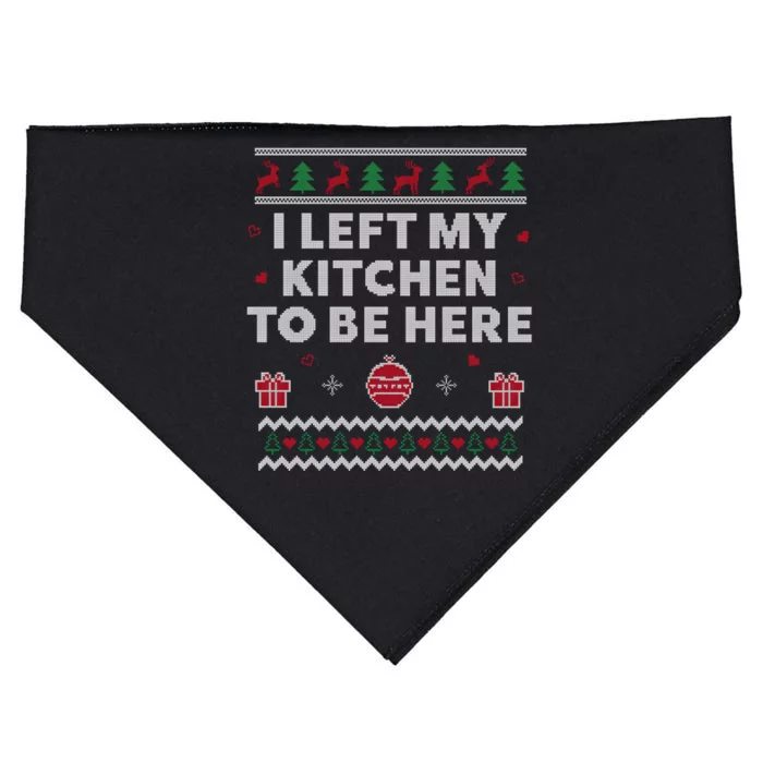 Cook Ugly Christmas Funny Chef Xmas Gift USA-Made Doggie Bandana