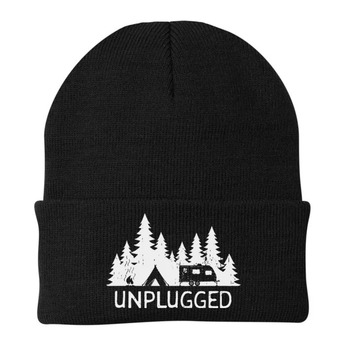 Camping Unplugged Knit Cap Winter Beanie