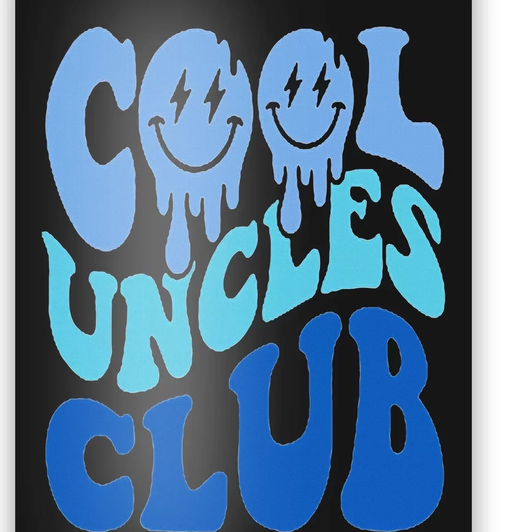 Cool Uncles Club Best Uncle Ever Funny Fathers Day Pocket Poster