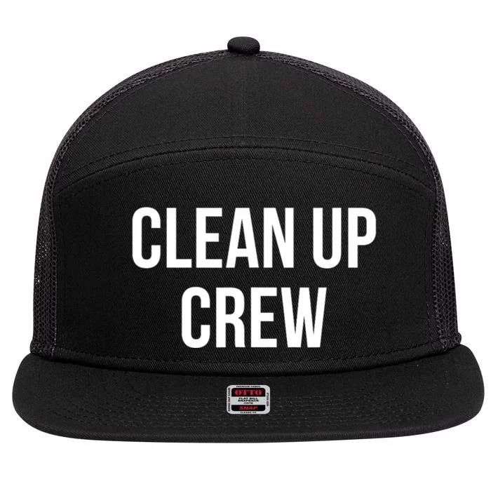 Clean Up Crew 7 Panel Mesh Trucker Snapback Hat