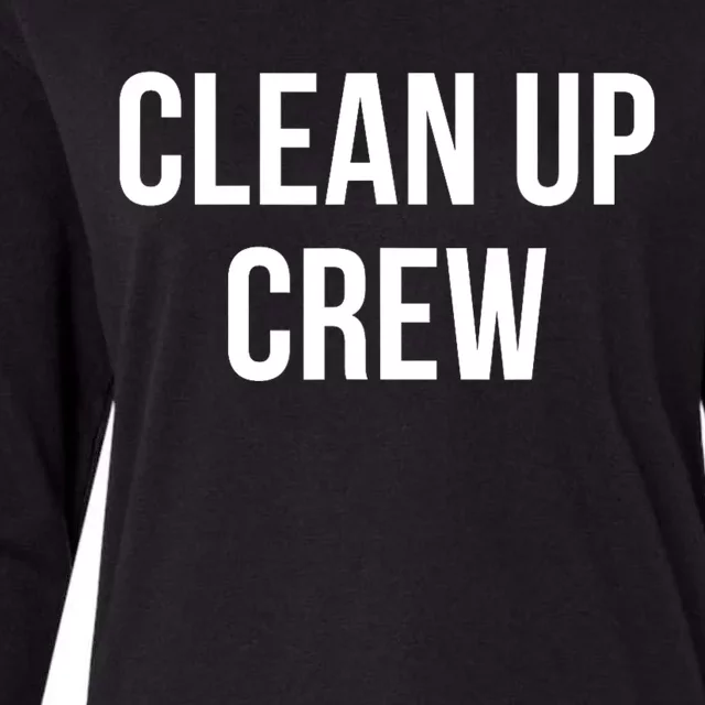 Clean Up Crew Womens Cotton Relaxed Long Sleeve T-Shirt