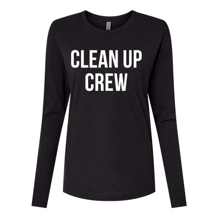 Clean Up Crew Womens Cotton Relaxed Long Sleeve T-Shirt