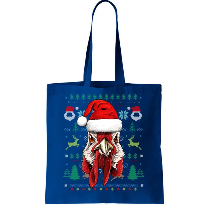 Chicken Ugly Christmas Santa Hat Xmas Boys Girls Cool Gift Tote Bag