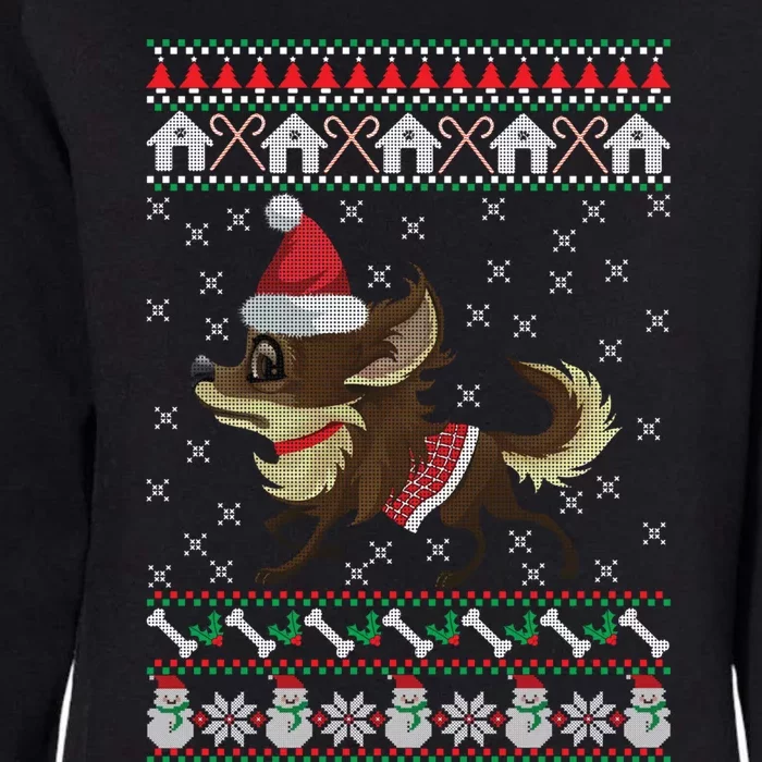 Chihuahua Ugly Christmas Funny Holiday Dog Lover Xmas Gift Funny Gift Womens California Wash Sweatshirt