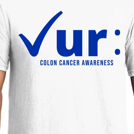 Check Ur Colon Cancer Awareness Pajama Set