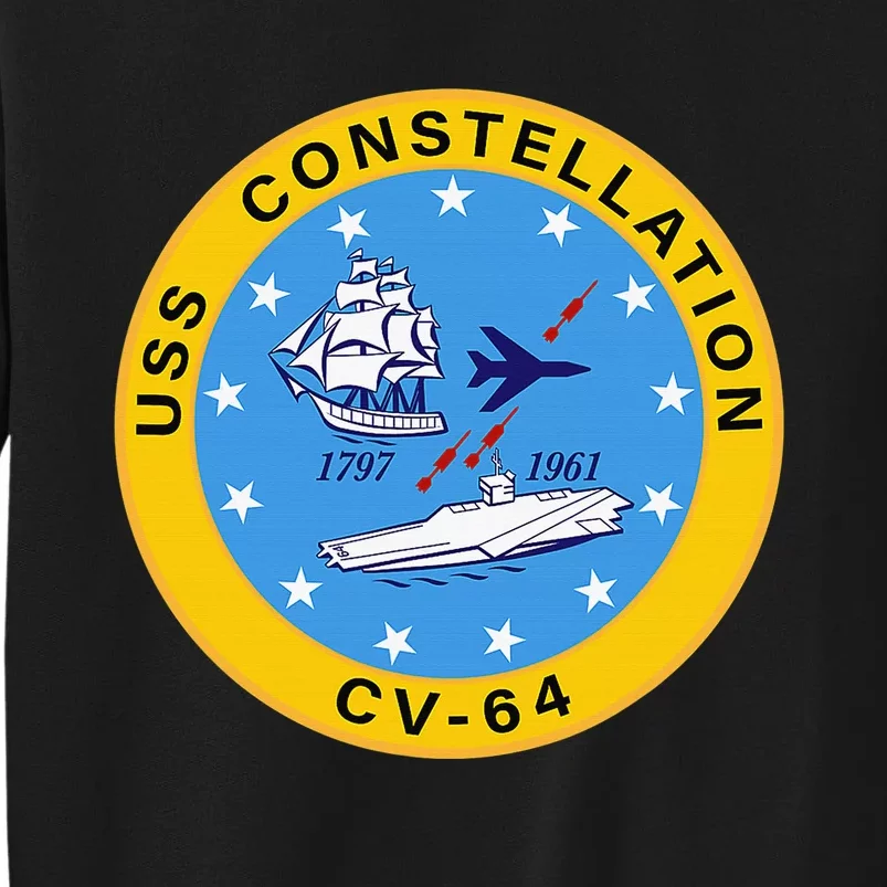 CV-64 USS Constellation U.S. Aircraft Carrier Tall Sweatshirt