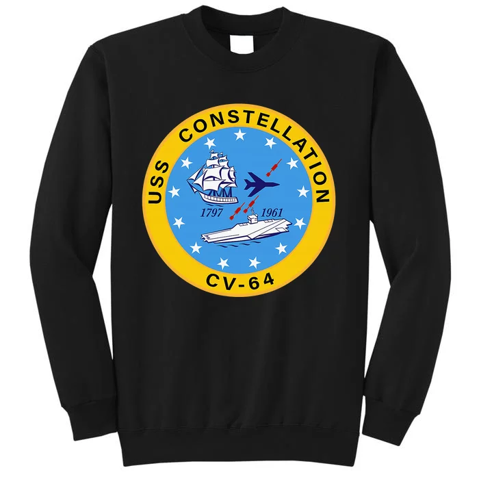 CV-64 USS Constellation U.S. Aircraft Carrier Tall Sweatshirt