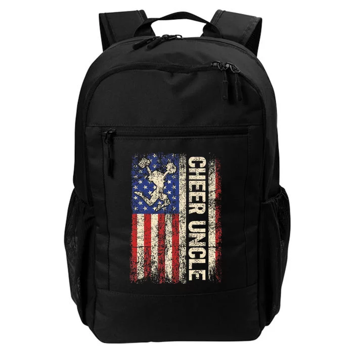 Cheer Uncle Cheerleader Uncle American Us Flag Daily Commute Backpack