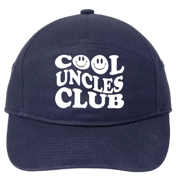 Cool Uncles Club Vintage Fathers Day 7-Panel Snapback Hat