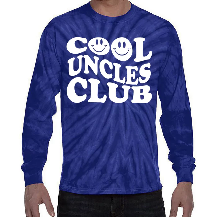 Cool Uncles Club Vintage Fathers Day Tie-Dye Long Sleeve Shirt