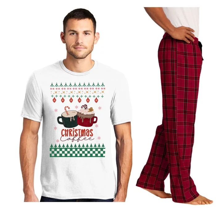 Cool Ugly Christmas Sweater Coffee Pajama Set