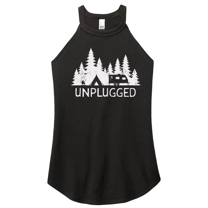 Camping Unplugged Women’s Perfect Tri Rocker Tank