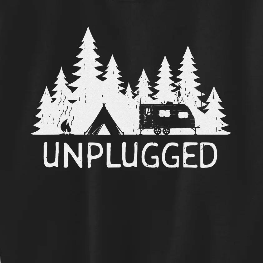 Camping Unplugged Kids Sweatshirt