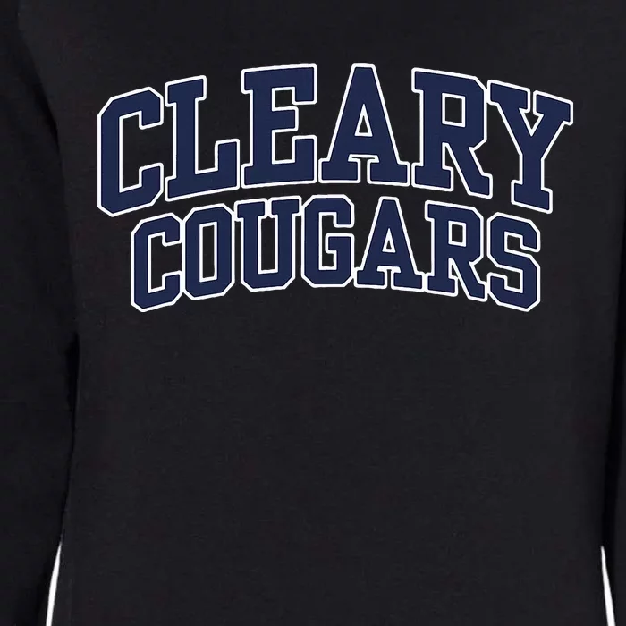 Cleary University Cougars Womens California Wash Sweatshirt