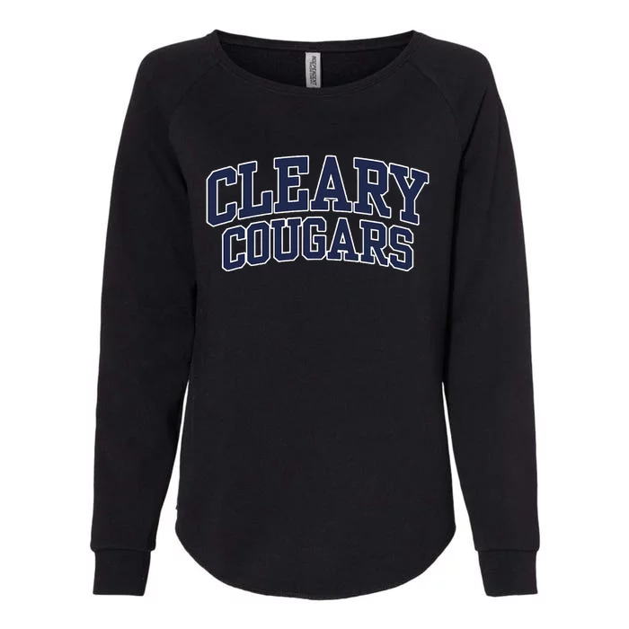 Cleary University Cougars Womens California Wash Sweatshirt