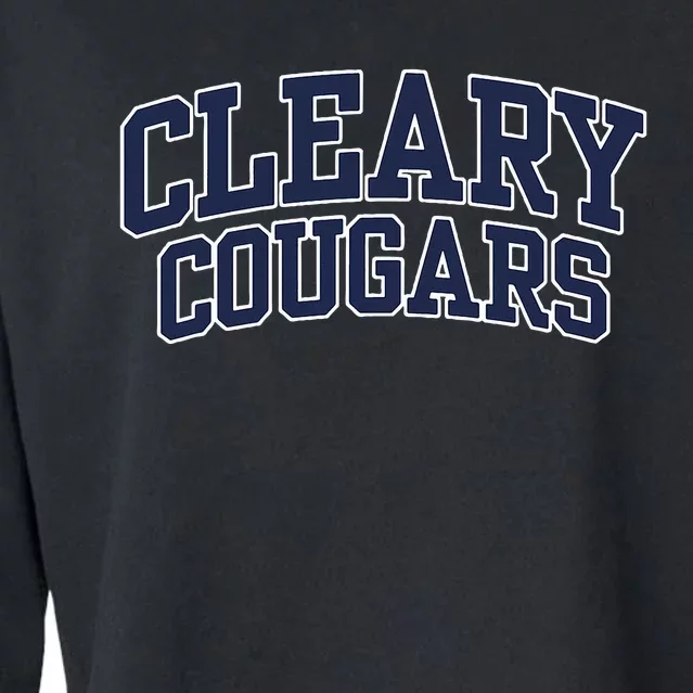 Cleary University Cougars Cropped Pullover Crew