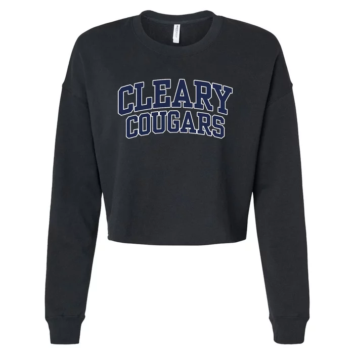 Cleary University Cougars Cropped Pullover Crew