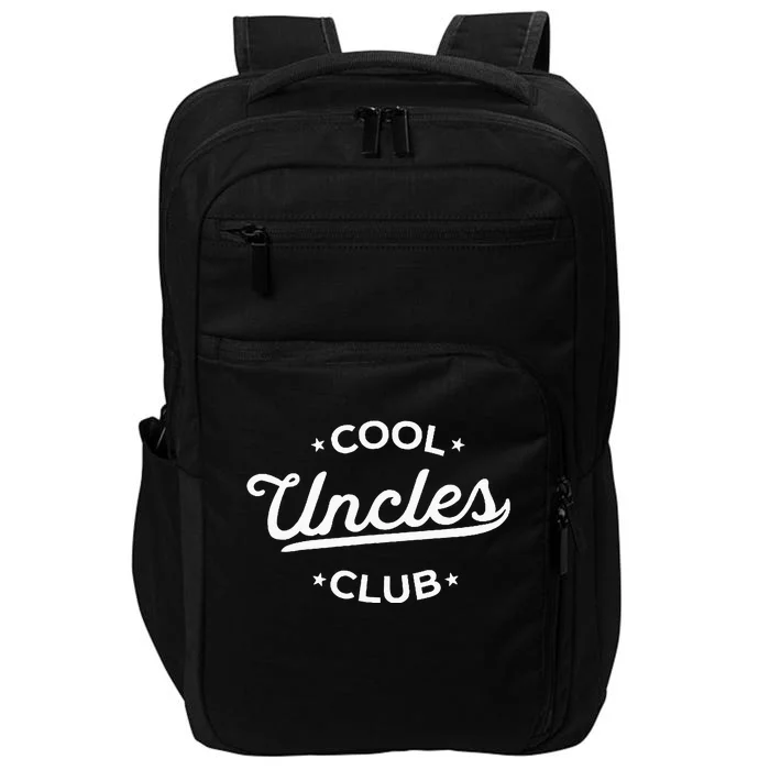 Cool Uncles Club Best Uncle Ever Funny Pocket Impact Tech Backpack