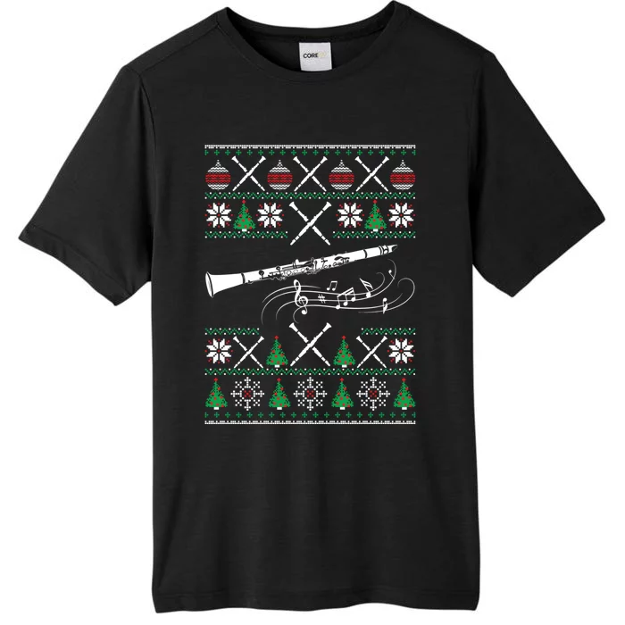 Clarinet Ugly Christmas Gift ChromaSoft Performance T-Shirt