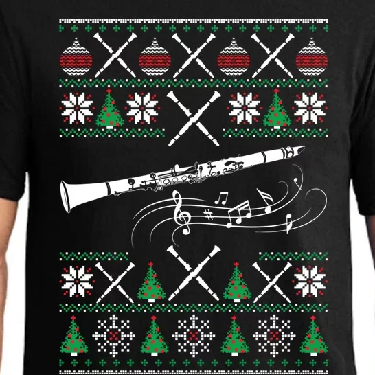 Clarinet Ugly Christmas Gift Pajama Set