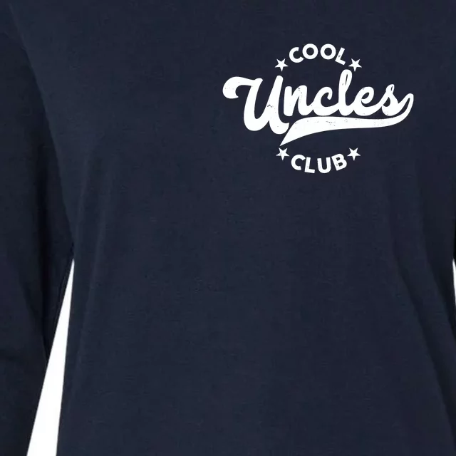 Cool Uncles Club Emblem Womens Cotton Relaxed Long Sleeve T-Shirt