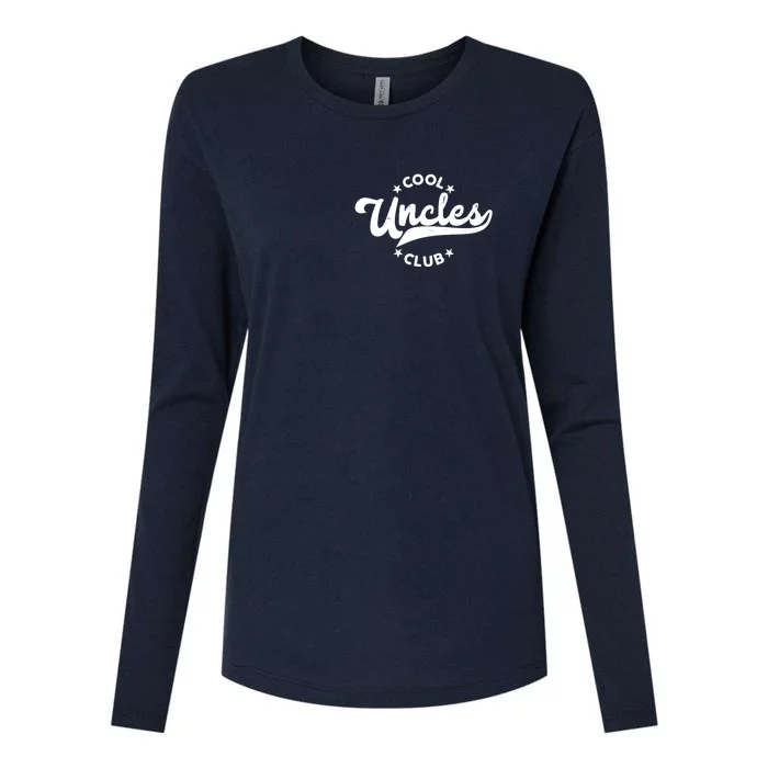 Cool Uncles Club Emblem Womens Cotton Relaxed Long Sleeve T-Shirt