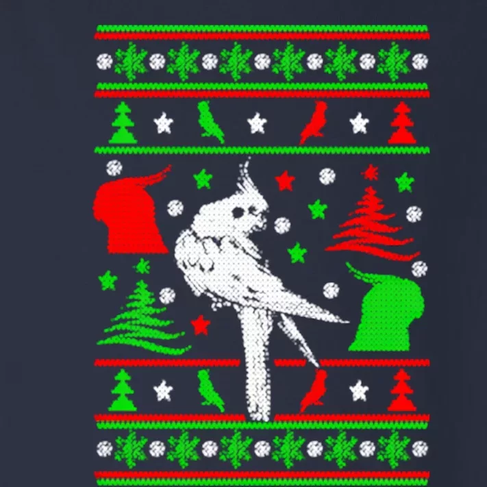 Cockatiel Ugly Christmas Toddler Long Sleeve Shirt