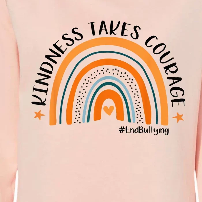 Courageous Unity Day Stand Against Bullying with Orange Womens California Wash Sweatshirt