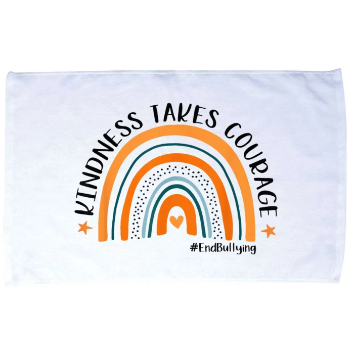 Courageous Unity Day Stand Against Bullying with Orange Microfiber Hand Towel