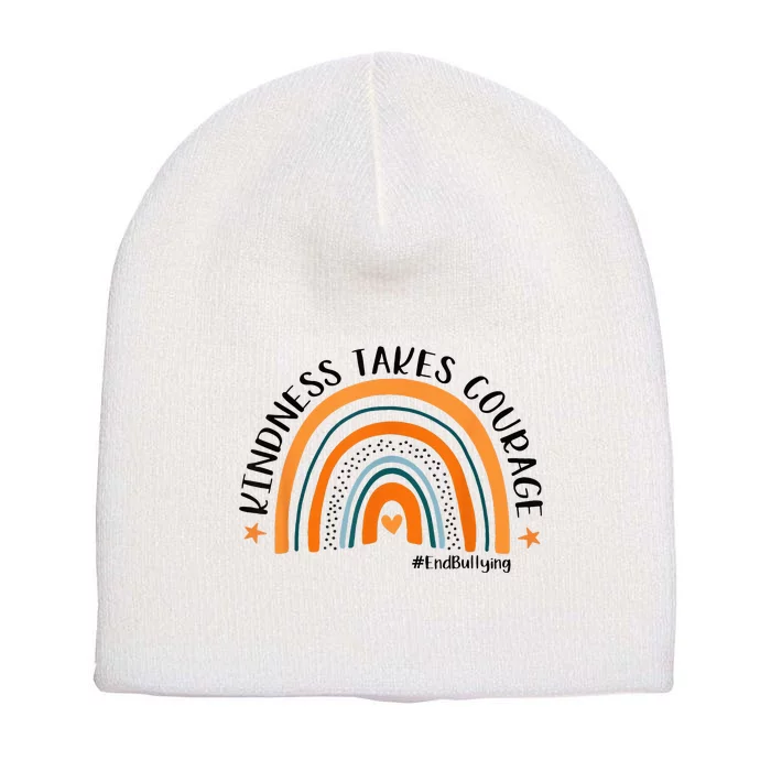 Courageous Unity Day Stand Against Bullying with Orange Short Acrylic Beanie