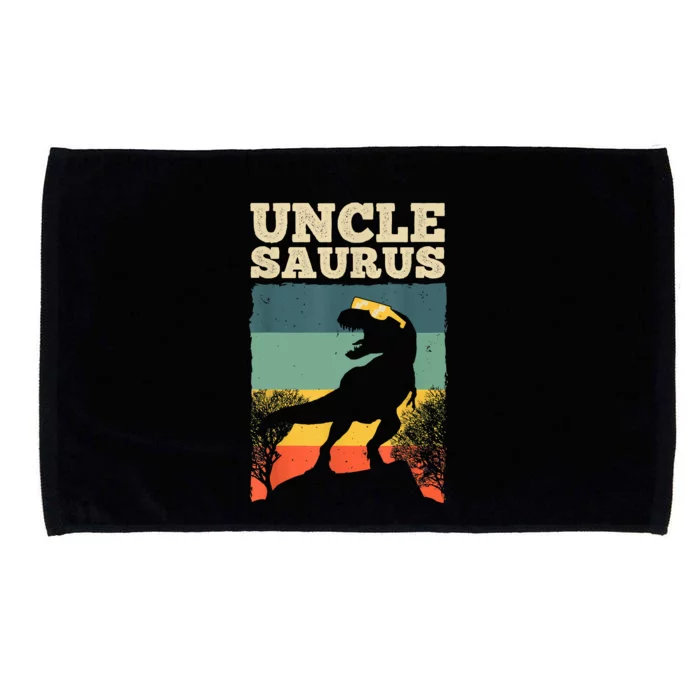 Cool Uncle Design For Uncle Men Family Great Uncle Dinosaur Microfiber Hand Towel