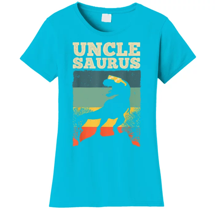 Cool Uncle Design For Uncle Men Family Great Uncle Dinosaur Women's T-Shirt