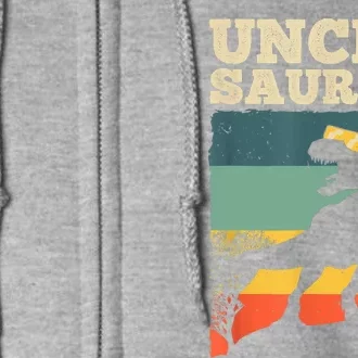 Cool Uncle Design For Uncle Men Family Great Uncle Dinosaur Full Zip Hoodie