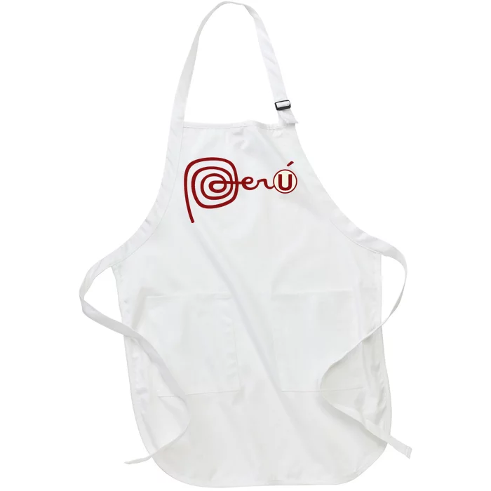 Club U.N.I.V.E.R.S.I.T.A.R.I.O De Deportes Peru Futbol Soccer Full-Length Apron With Pocket