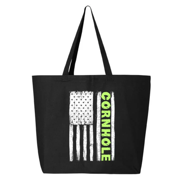 Cornhole Us Flag 25L Jumbo Tote