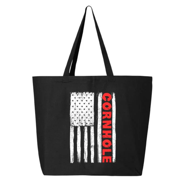 Cornhole Us Flag 25L Jumbo Tote