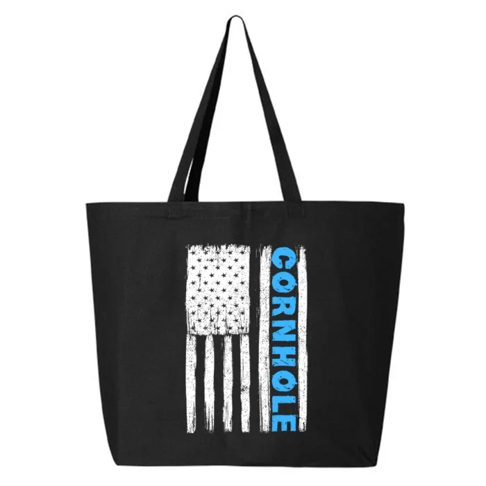 Cornhole Us Flag 25L Jumbo Tote