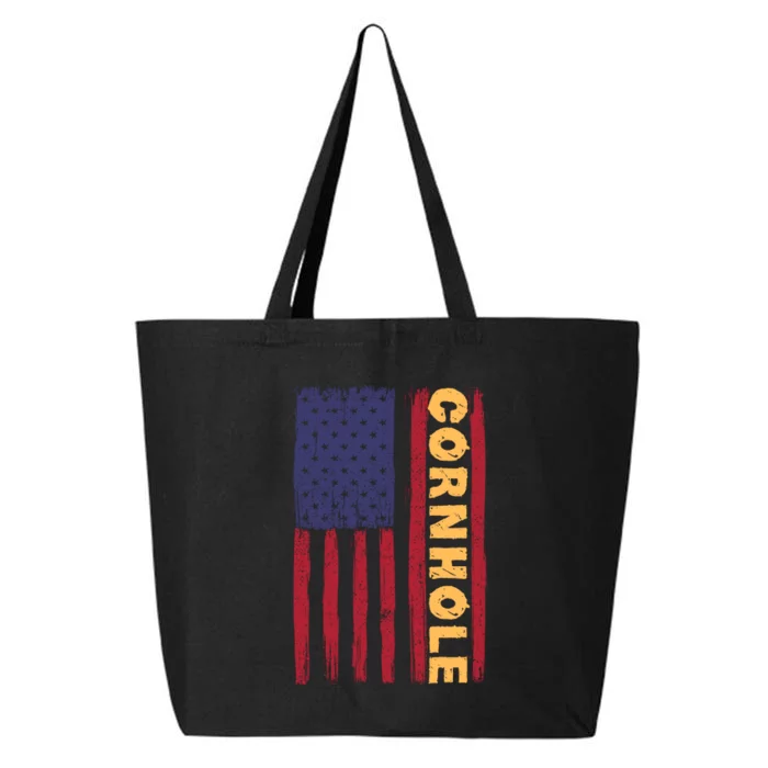 Cornhole Us Flag 25L Jumbo Tote