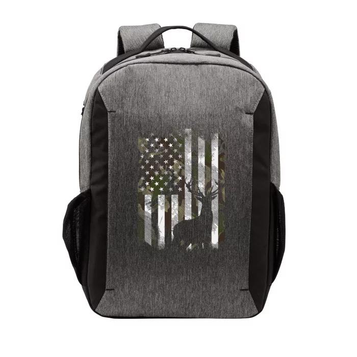 Camo Us Flag Deer Elk Buck Camoflage Hunting Hunter Dad Vector Backpack