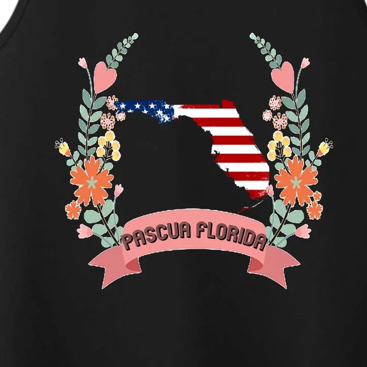 Cool Us Flag Graphic American Style Happy Pascua Florida Day Gift Performance Tank