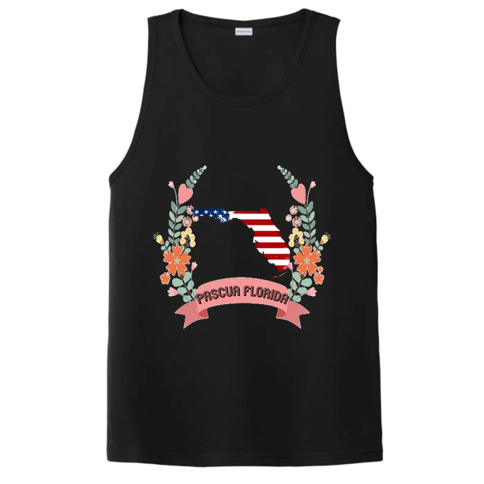 Cool Us Flag Graphic American Style Happy Pascua Florida Day Gift Performance Tank