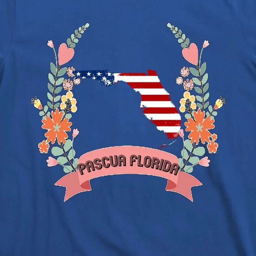 Cool Us Flag Graphic American Style Happy Pascua Florida Day Gift T-Shirt