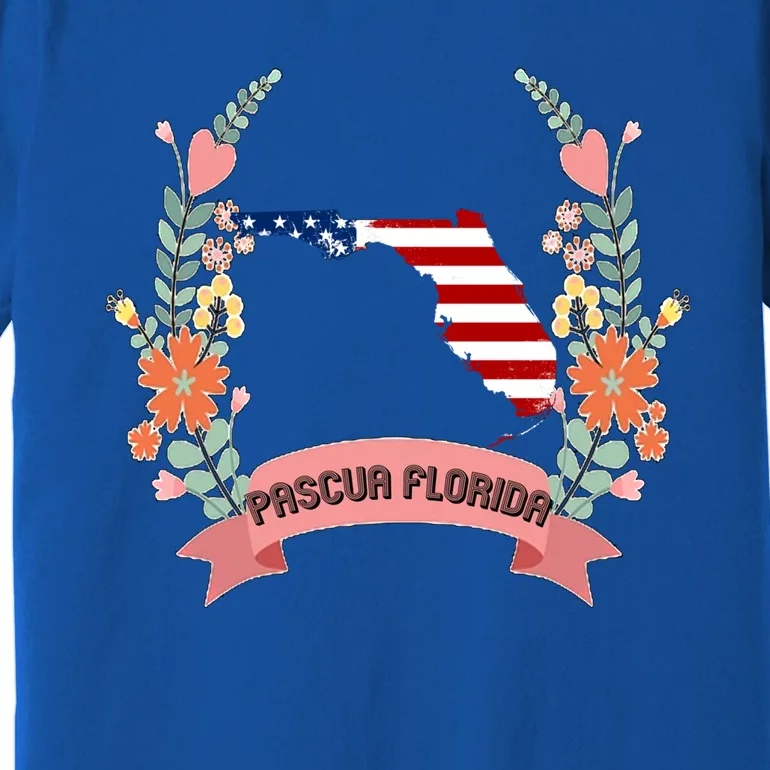 Cool Us Flag Graphic American Style Happy Pascua Florida Day Gift Premium T-Shirt