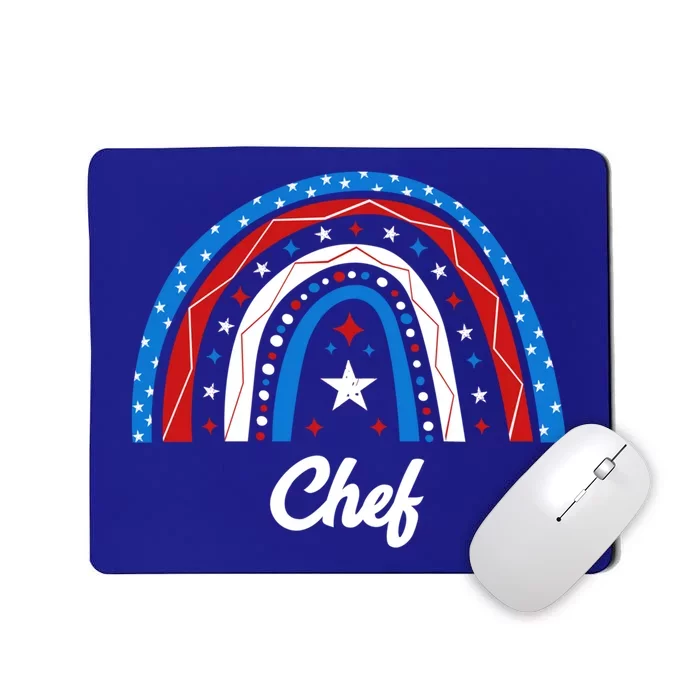 Chef Usa Flag 4th Of July American Gift Mousepad